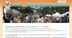 Desktop Screenshot of julyfestbinghamton.com