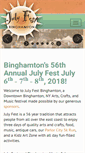 Mobile Screenshot of julyfestbinghamton.com