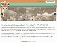 Tablet Screenshot of julyfestbinghamton.com